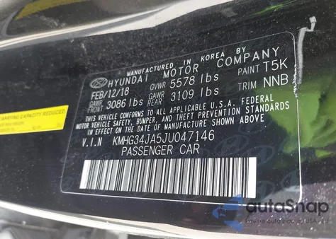 2018 Genesis G90 3.3T Premium из США, поврежденный, VIN KMHG34JA5JU047146